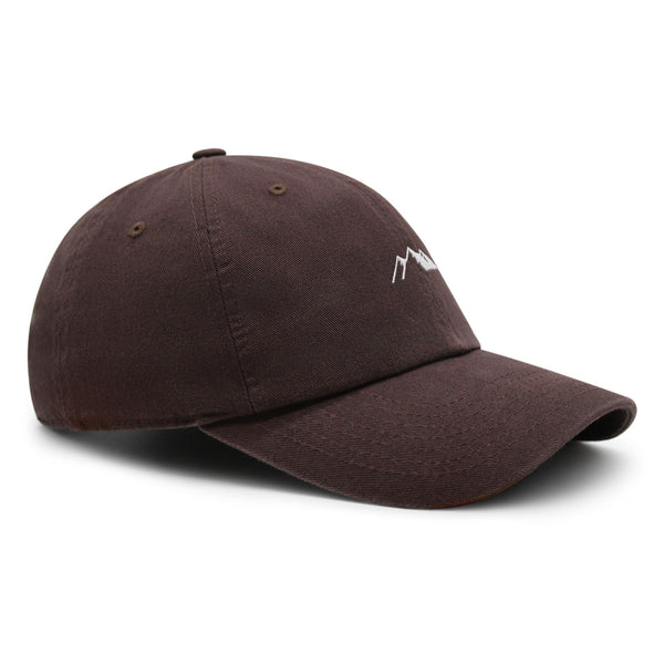 Mountain Premium Dad Hat Embroidered Baseball Cap Snowy