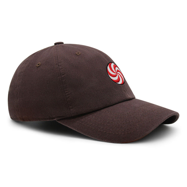 Peppermint Swirl Candy Premium Dad Hat Embroidered Baseball Cap Foodie