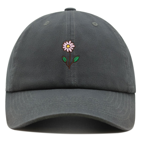 Flower Premium Dad Hat Embroidered Baseball Cap Flower Pink