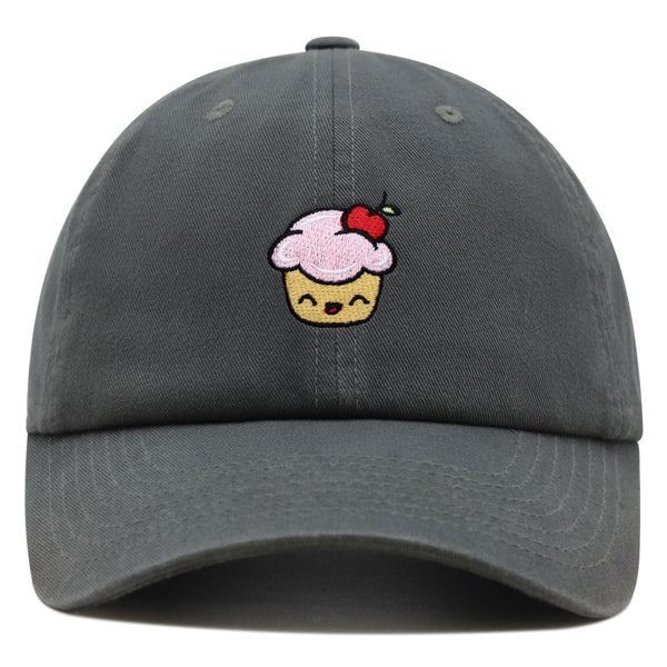 Happy Cupcake Premium Dad Hat Embroidered Baseball Cap Muffin Sweet