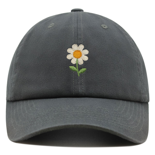 Chamomile Flower Premium Dad Hat Embroidered Baseball Cap Floral