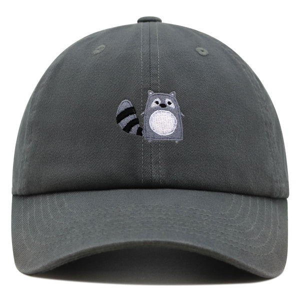 Racoon Premium Dad Hat Embroidered Baseball Cap Cute Zoo