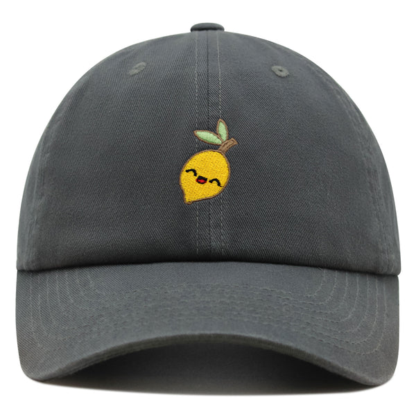 Lemon Premium Dad Hat Embroidered Baseball Cap Vegan Vegetable