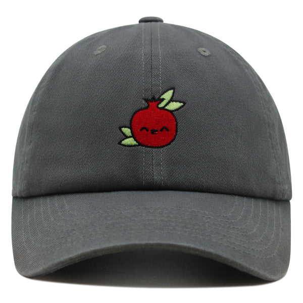 Pomegranate Premium Dad Hat Embroidered Baseball Cap Vegan Fruit Garnet