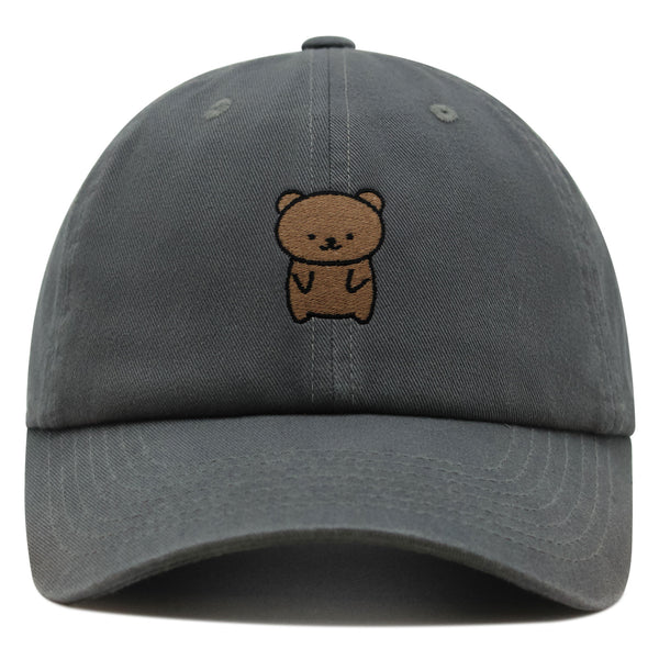 Bear Premium Dad Hat Embroidered Baseball Cap Teddy Bear Brown