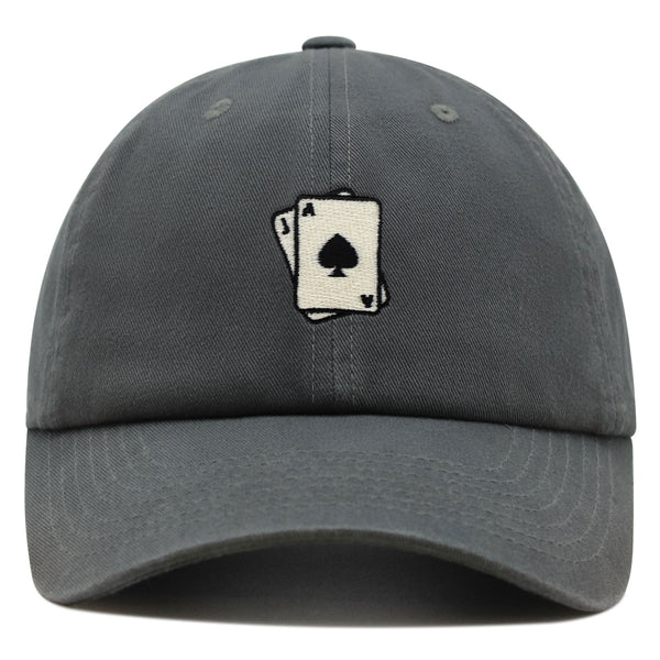 Blackjack Premium Dad Hat Embroidered Baseball Cap Card Casino Las Vegas