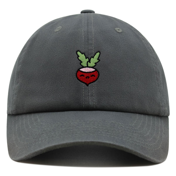 Radish Premium Dad Hat Embroidered Baseball Cap Vegan Vegetable Farmer