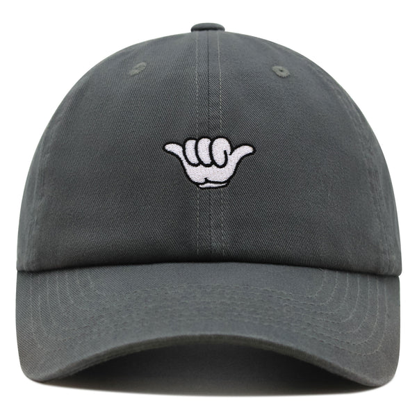 Shaka Cartoon Premium Dad Hat Embroidered Baseball Cap Surfing San Diego