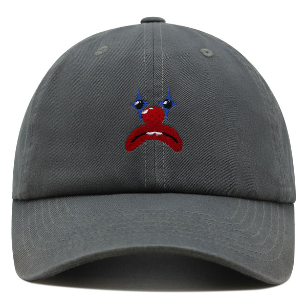 Clown Face Premium Dad Hat Embroidered Baseball Cap Circus Sad