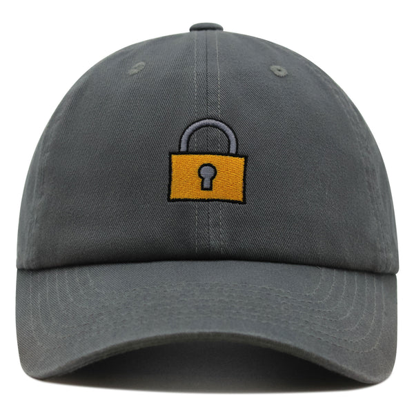 Lock Premium Dad Hat Embroidered Baseball Cap Gate Logo