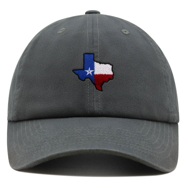 Texas Premium Dad Hat Embroidered Baseball Cap Map Flag