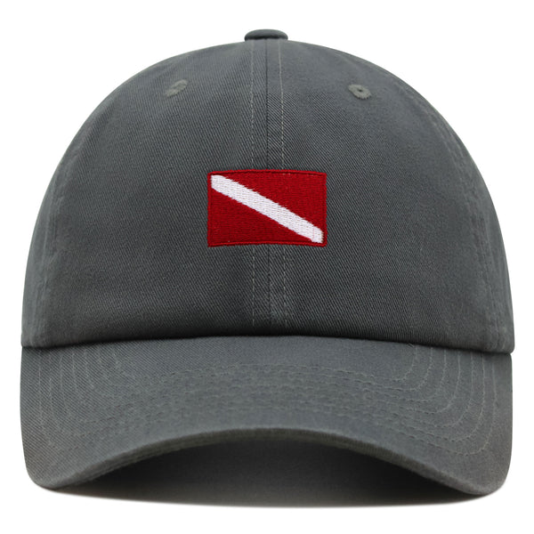 Diving Flag Premium Dad Hat Embroidered Baseball Cap Flag Symbol