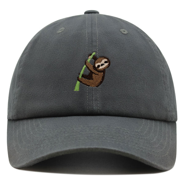 Sloth Premium Dad Hat Embroidered Baseball Cap Animal Tree