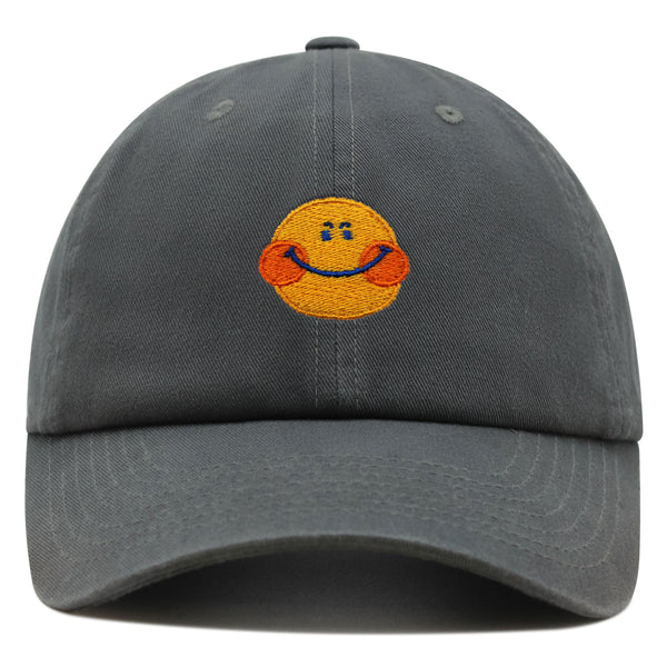 Smile Premium Dad Hat Embroidered Baseball Cap Emoji Smiling Face