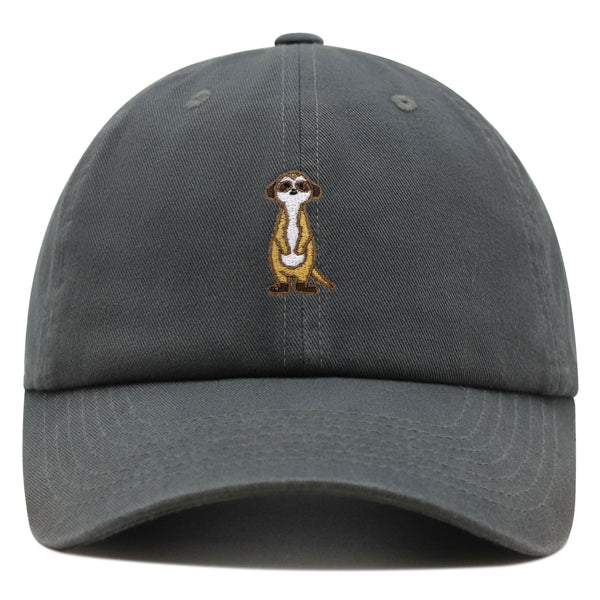 Meerkat Premium Dad Hat Embroidered Baseball Cap Lion Observer