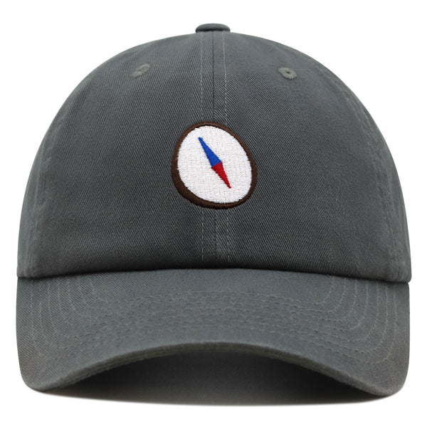 Compass Premium Dad Hat Embroidered Baseball Cap Explorer Adventure