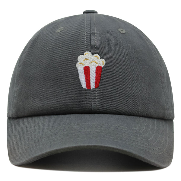 Popcorn Premium Dad Hat Embroidered Baseball Cap Theater Foodie