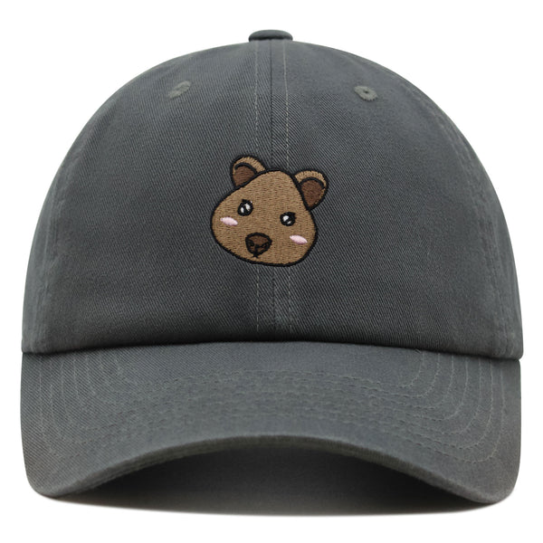 Quokka Face  Premium Dad Hat Embroidered Baseball Cap Cute Animal