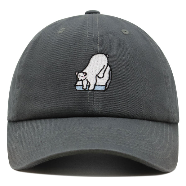 Polar Bear Premium Dad Hat Embroidered Baseball Cap Coke Soda