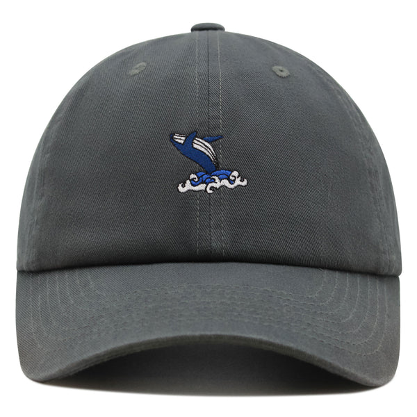 Whale Premium Dad Hat Embroidered Baseball Cap Ocean Fish