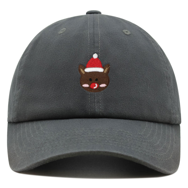 Reindeer Premium Dad Hat Embroidered Baseball Cap Christmas Gift