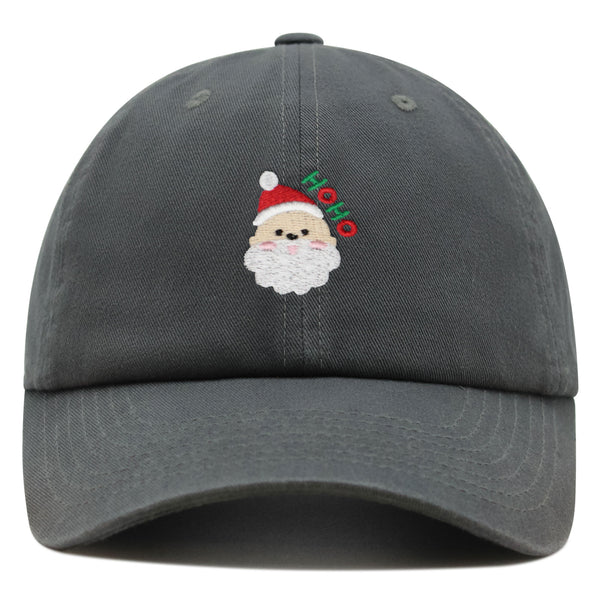 Santa Claus Face Premium Dad Hat Embroidered Baseball Cap Christmas Gift