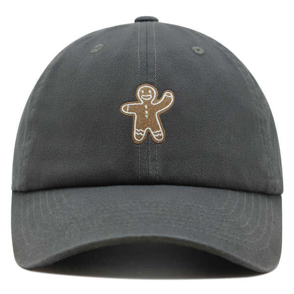 Gingerbread Man Premium Dad Hat Embroidered Baseball Cap Holiday Cookie