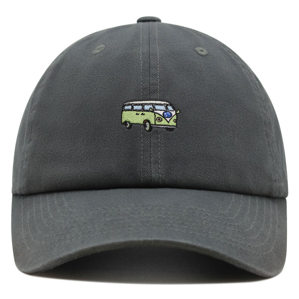 Hippie Bus Premium Dad Hat Embroidered Baseball Cap Surfing RV