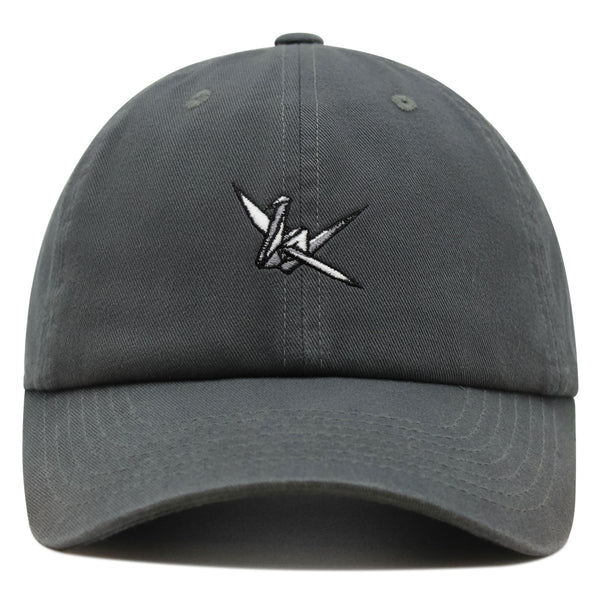 Origami Crane Premium Dad Hat Embroidered Baseball Cap Paper Swan