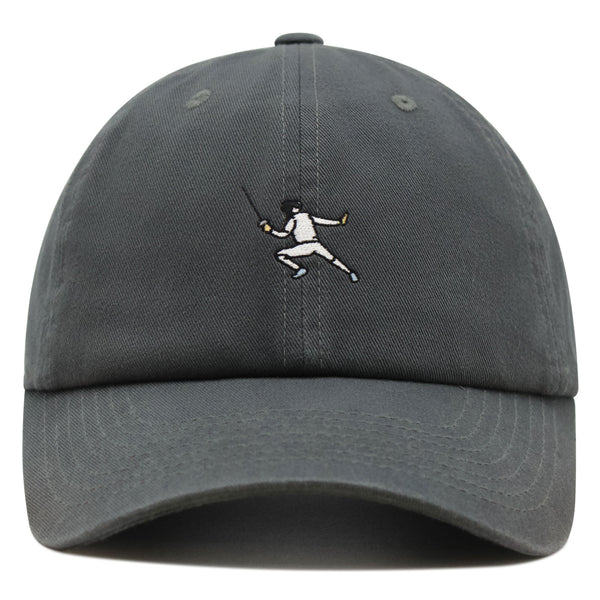 Fencing Premium Dad Hat Embroidered Baseball Cap Olympic Sports