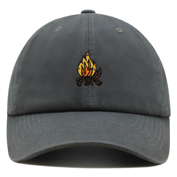 Camp Fire Premium Dad Hat Embroidered Baseball Cap Wood Pit