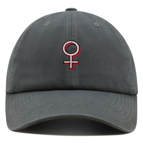 Female Gender Symbol Premium Dad Hat Embroidered Baseball Cap Tattoo