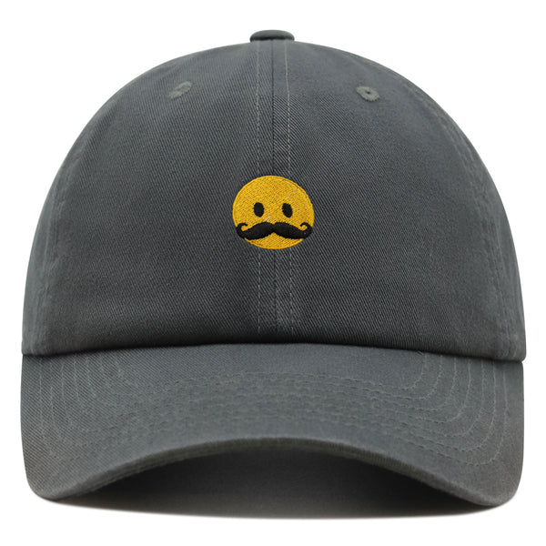 Mustache Emoji Premium Dad Hat Embroidered Baseball Cap Funny