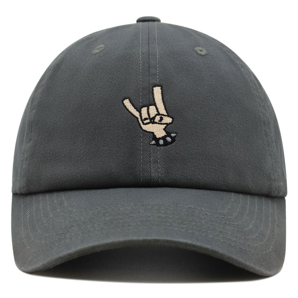 Heavy Metal Hand Premium Dad Hat Embroidered Baseball Cap Rocker