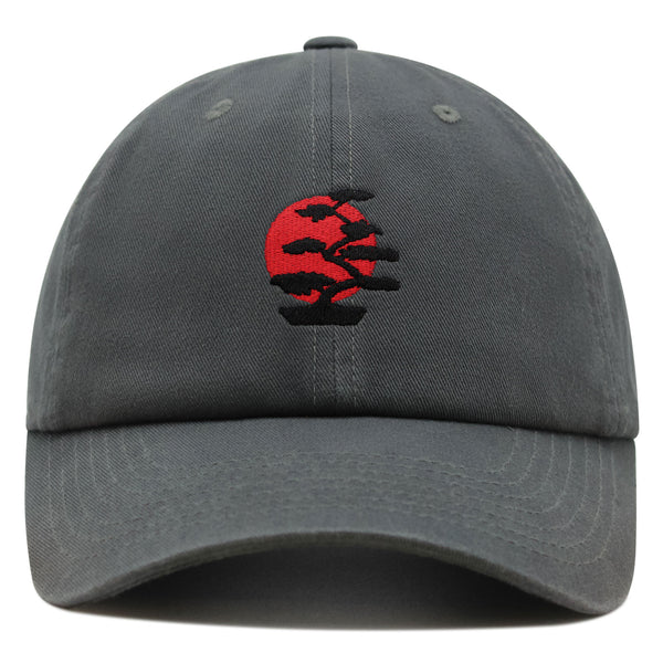 Bonsai Tree Premium Dad Hat Embroidered Baseball Cap Japanese