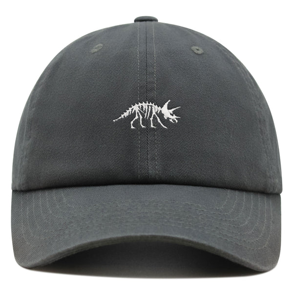 Dinosaur Fossil Skeleton Premium Dad Hat Embroidered Baseball Cap Skull