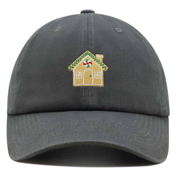 Gingerbread House  Premium Dad Hat Embroidered Baseball Cap Holiday