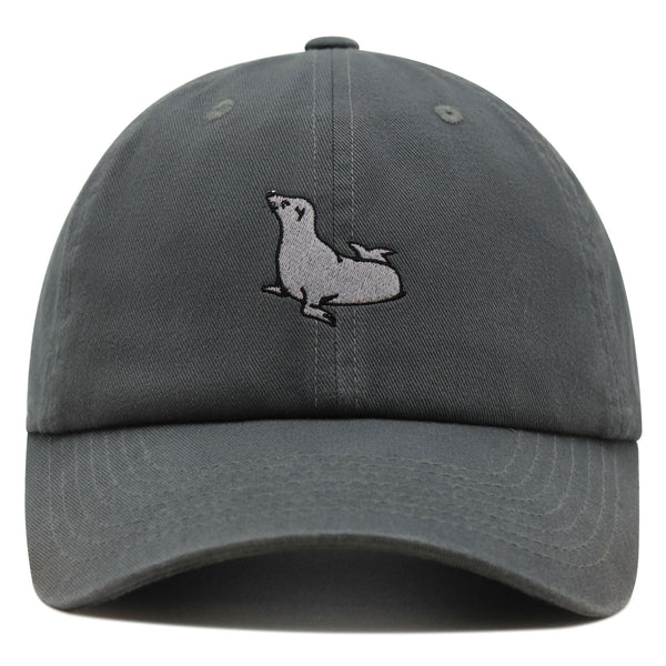 Seal Premium Dad Hat Embroidered Baseball Cap Fishing Pier