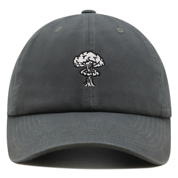 Mushroom Cloud  Explosion Premium Dad Hat Embroidered Baseball Cap Nuclear