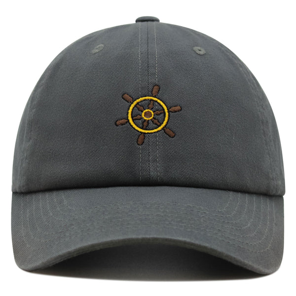 Ship Wheel Premium Dad Hat Embroidered Baseball Cap Boat