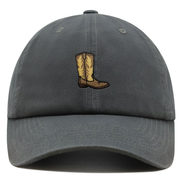 Cowboy Boot Premium Dad Hat Embroidered Baseball Cap Boots