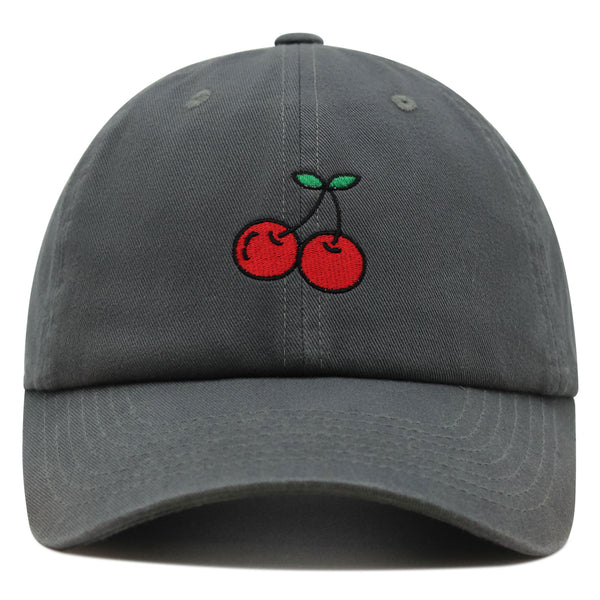 Cherries Premium Dad Hat Embroidered Baseball Cap Fruit