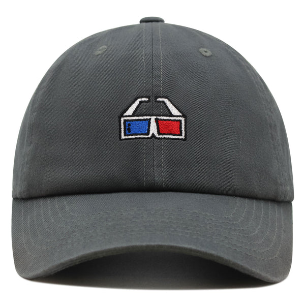 3D Glasses Premium Dad Hat Embroidered Baseball Cap Movie Theater