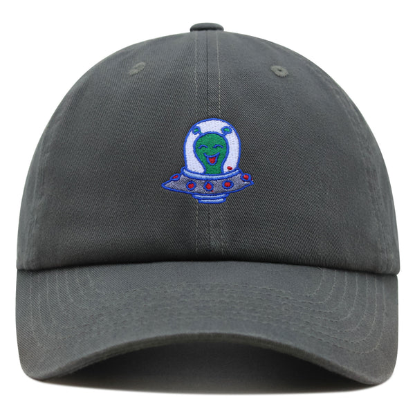 Flying Saucer Premium Dad Hat Embroidered Baseball Cap UFO