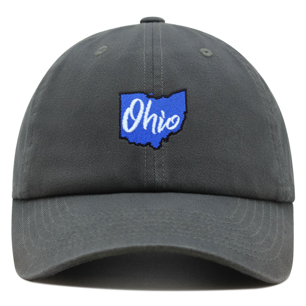 Ohio State Premium Dad Hat Embroidered Cotton Baseball Cap Map