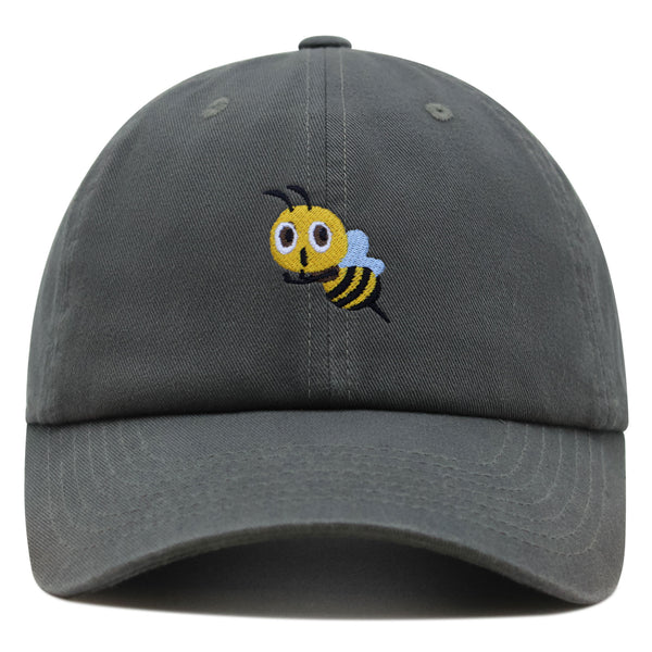 Flying Bee Premium Dad Hat Embroidered Cotton Baseball Cap Cute Bee