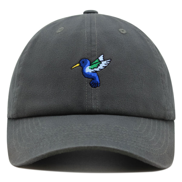 Hummingbird Premium Dad Hat Embroidered Cotton Baseball Cap Cute Bird