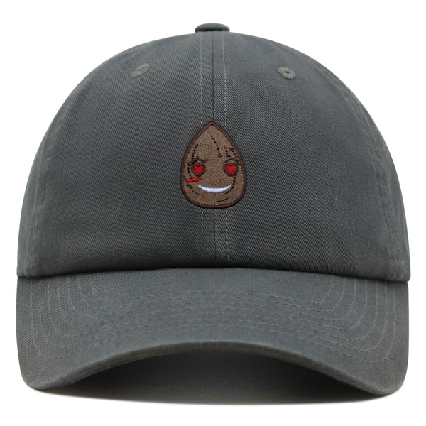 Almond Premium Dad Hat Embroidered Cotton Baseball Cap Love Eyes