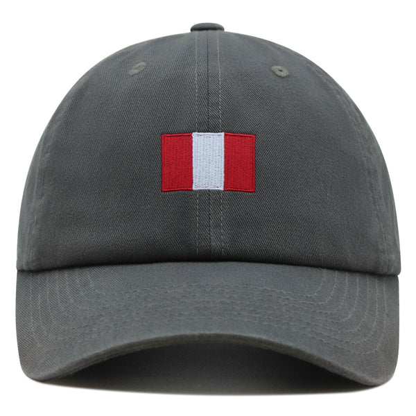 Peru Flag Premium Dad Hat Embroidered Cotton Baseball Cap Country Flag Series