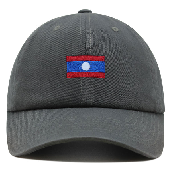 Laos Flag Premium Dad Hat Embroidered Cotton Baseball Cap Country Flag Series